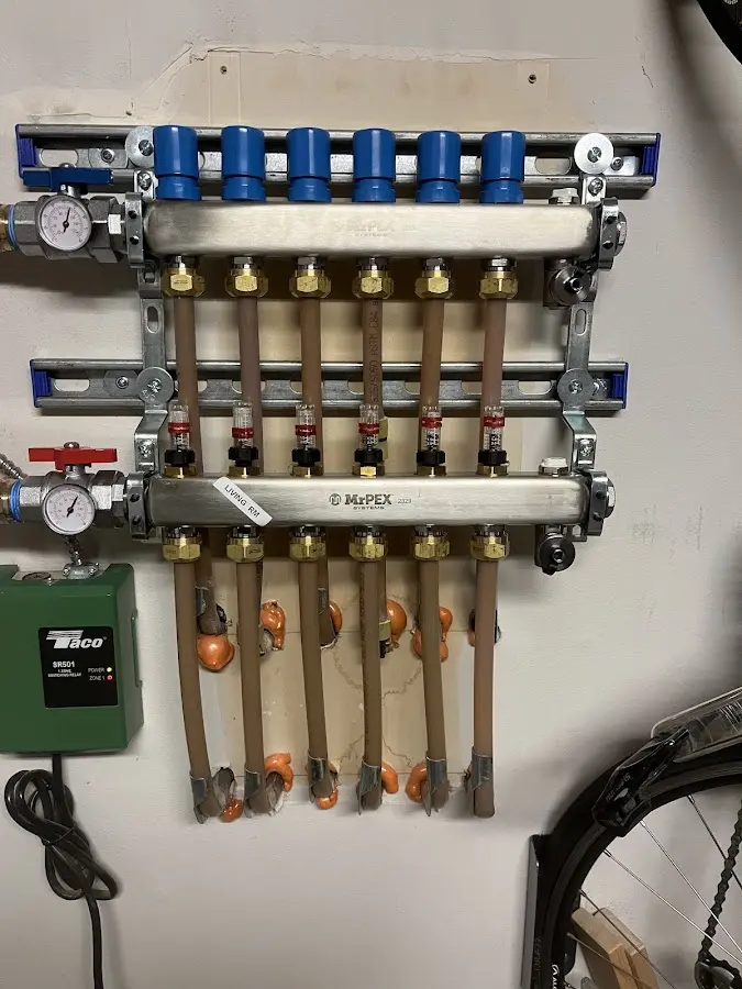 Plumber performing Gas Line Installation at a residential property in Tamiami